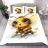 Adorable baby honey bee with big beautiful eyes bedding set