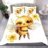 Adorable baby honey bee with big eyes bedding set