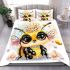 Adorable kawaii baby bee wearing her crown bedding set