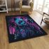 Adorable panda with sunglasses and a jacket area rugs carpet