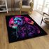 Adorable panda with sunglasses and a jacket area rugs carpet