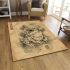 Anthropomorphic frog smoking area rugs carpet