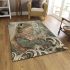 Anthropomorphic frog smoking area rugs carpet