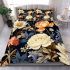 Artistic floral vase on table bedding set