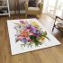 Assorted lily bouquet area rugs carpet