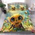 Baby bee and flowers and butterflies bedding set