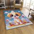 Beachside balloon delight for the dog area rugs carpet