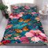 Beautiful butterflies and flowers pattern bedding set