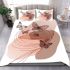 Beautiful butterflies flying bedding set