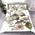 Beautiful butterfly with flowers on its wings bedding set