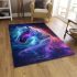 Beautiful colorful horse with long hair area rugs carpet