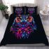 Beautiful colorful owl bedding set