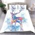 Beautiful deer in the style of watercolor bedding set