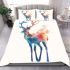 Beautiful deer in the style of watercolor bedding set