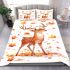 Beautiful deer with autumn leaves bedding set