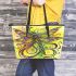 Beautiful dragonfly swirling colors leather Chic Stylish Tote Bag & Women Totes: Perfect Gift for Girlfriend | Crossbody, Purse, Handbag