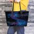 Beautiful glowing dragonflies leather Chic Stylish Tote Bag & Women Totes: Perfect Gift for Girlfriend | Crossbody, Purse, Handbag