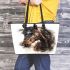 Beautiful horse head leather tote bag