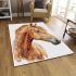 Beautiful horse head area rugs carpet