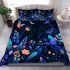 Beautiful night scene with colorful glowing butterflies bedding set