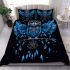 Beautiful owl with dreamcatcher feathers bedding set