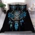 Beautiful owl with dreamcatcher feathers bedding set