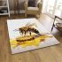 Bee artist with honey palette area rugs carpet