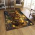 Bengal cat as a magical creature area rugs carpet