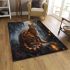Bengal cat as a mythological creature area rugs carpet