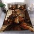 Bengal cat as a samurai or ninja 33 bedding set