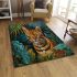 Bengal cat as a symbol of wildlife conservation area rugs carpet