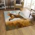 Bengal cat in action area rugs carpet