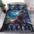 Bengal cat in celestial realms bedding set