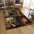 Bengal cat in different seasons area rugs carpet