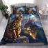 Bengal cat in fairytale retellings bedding set