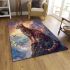 Bengal cat in fantasy worlds area rugs carpet
