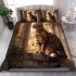 Bengal cat in historical settings bedding set