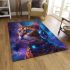 Bengal cat in intergalactic adventures area rugs carpet