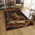 Bengal cat in literary inspired scenes area rugs carpet