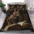 Bengal cat in literary inspired scenes bedding set