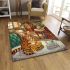 Bengal cat in magical cafes area rugs carpet