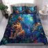 Bengal cat in magical forests bedding set