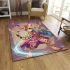 Bengal cat in magical girl transformations area rugs carpet