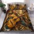 Bengal cat in musical performances bedding set