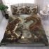 Bengal cat in mythical beast battles bedding set