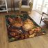 Bengal cat in romantic scenarios area rugs carpet