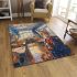 Bengal cat in school settings area rugs carpet