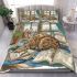 Bengal cat in slice of life settings bedding set