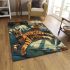 Bengal cat in slice of life settings area rugs carpet
