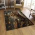 Bengal cat in steampunk settings area rugs carpet